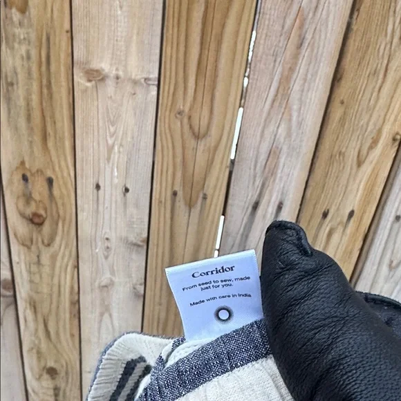 Corridor New York Men's Striped Shorts - Black and White - Picture 7 of 8